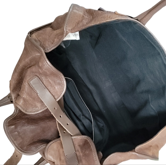 Balenciaga Paris Brown Leather Large Shoulder Tote Bag - Picture 8 of 14